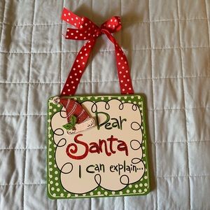 Christmas door hanger